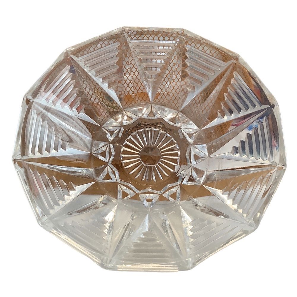 Antique Crystal Candy Dish
